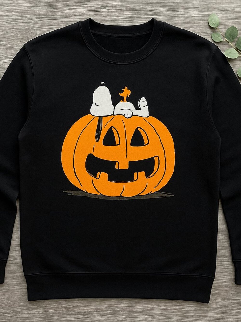 Peanuts Snoopy & Woodstock Pumpkin Halloween Sweatshirt